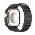 For Apple Watch Ultra 49mm DUX DUCIS OA Series Integrated Magnetic Watch Band(Black)