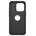 For iPhone 15 Pro Max NILLKIN Super Frosted Shield Pro Phone Protective Case With LOGO Cutout(Black)