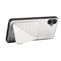 For Samsung Galaxy S23 Ultra 5G Denior Imitation Crocodile Leather Back Phone Case with Holder(White