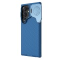 For Samsung Galaxy S24 Ultra 5G NILLKIN Black Mirror Prop CD Texture Mirror Phone Case(Blue)
