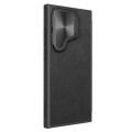 For Samsung Galaxy S24+ 5G NILLKIN Qin Prop Series Flip Camera Cover Design Leather Phone Case(Black