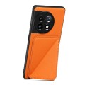 For OnePlus Ace 2 Pro 5G Denior Imitation Calf Leather Back Phone Case with Holder(Orange)