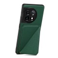 For OnePlus Ace 2 V / Nord 3 5G Denior Imitation Calf Leather Back Phone Case with Holder(Green)