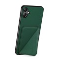 For Samsung Galaxy A05G Denior Imitation Calf Leather Back Phone Case with Holder(Green)