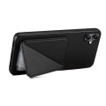 For Samsung Galaxy A05G Denior Imitation Calf Leather Back Phone Case with Holder(Black)