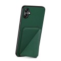 For Samsung Galaxy A13 5G Denior Imitation Calf Leather Back Phone Case with Holder(Green)