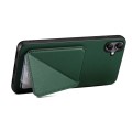 For Samsung Galaxy A31 Denior Imitation Calf Leather Back Phone Case with Holder(Green)