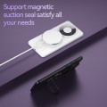 For Huawei Mate 60 Matte Magsafe Magnetic Phone Case with Trolley Holder(White)