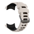 For Garmin Instinct 2X Two Color Silicone Watch Band(White Black)