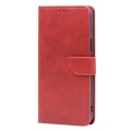 For Motorola Moto G14 4G Calf Texture Buckle Flip Leather Phone Case(Red)