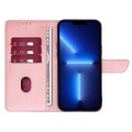 For OPPO Find X7 5G Calf Texture Buckle Flip Leather Phone Case(Rose Gold)