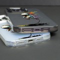 For iPhone 15 Plus Color Ink Frosted PC+TPU Phone Case(Glasses Dog)