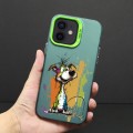 For iPhone 11 Color Ink Frosted PC+TPU Phone Case(Silly Dog)