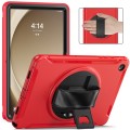 For Samsung Galaxy Tab A9+ / X210 Spider Wheel Silicone Hybrid PC Tablet Case(Red)