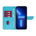 For Huawei Mate 60 Calf Texture Buckle Flip Leather Phone Case(Light Blue)