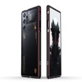 For ZTE nubia Red Magic 9 Pro/9 Pro+ Aurora Series Metal Frame Phone Case(Black Red)