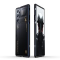 For ZTE nubia Red Magic 9 Pro/9 Pro+ Aurora Series Metal Frame Phone Case(Black Blue)