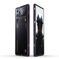 For ZTE nubia Red Magic 9 Pro/9 Pro+ Aurora Series Metal Frame Phone Case(Black Purple)