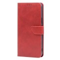 For Sony Xperia 5 V Calf Texture Buckle Flip Leather Phone Case(Red)