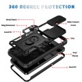 For Samsung Galaxy S24 5G Sliding Camshield TPU + PC Phone Case with Holder(Black)