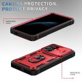 For Samsung Galaxy S24 5G Sliding Camshield TPU + PC Phone Case with Holder(Red+Black)