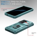 For Samsung Galaxy S24 5G Sliding Camshield TPU + PC Phone Case with Holder(Green)