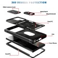 For Samsung Galaxy S24 Ultra 5G Sliding Camshield TPU + PC Phone Case with Holder(Black)