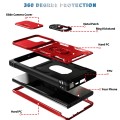 For Samsung Galaxy S24 Ultra 5G Sliding Camshield TPU + PC Phone Case with Holder(Red+Black)