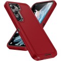 For Samsung Galaxy S24+ 5G Life Waterproof Rugged Phone Case(Red + Black)