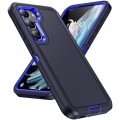 For Samsung Galaxy S24+ 5G Life Waterproof Rugged Phone Case(Dark Blue + Royal Blue)