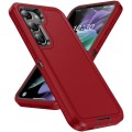 For Samsung Galaxy S24 5G Life Waterproof Rugged Phone Case(Red + Black)
