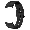 For Samsung Galaxy Watch 6 / 6 Classic Colorful Buckle Silicone Watch Band(Black)