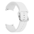 For Samsung Galaxy Watch 6 / 6 Classic Colorful Buckle Silicone Sport Watch Band(White)