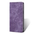 For TCL 20s / 20 5G / 20L / 20L+ RFID Anti-theft Brush Magnetic Leather Phone Case(Purple)