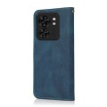 For Motorola Edge 40 Dual-color Stitching Leather Phone Case(Blue Green)