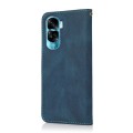 For Honor 90 Lite Dual-color Stitching Leather Phone Case(Blue Green)