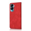 For Honor 90 Lite Dual-color Stitching Leather Phone Case(Red Blue)