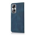 For Honor 90 Pro Dual-color Stitching Leather Phone Case(Blue Green)