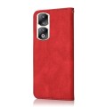 For Honor 90 Pro Dual-color Stitching Leather Phone Case(Red Blue)
