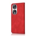 For Honor 90 Dual-color Stitching Leather Phone Case(Red Blue)