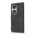For Honor 90 Dual-color Stitching Leather Phone Case(Black Brown)