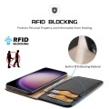 For Samsung Galaxy S24+ 5G DUX DUCIS Hivo Series Cowhide + PU + TPU Flip Phone Case(Black)