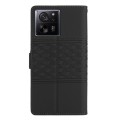 For Xiaomi 13T Diamond Embossed Skin Feel Leather Phone Case(Black)