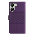 For Xiaomi Redmi 13C 4G Diamond Embossed Skin Feel Leather Phone Case(Purple)