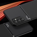 For Samsung Galaxy A05s Classic Tilt Strip Grain Magnetic Shockproof PC + TPU Phone Case(Black)
