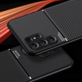 For Samsung Galaxy S24 5G Classic Tilt Strip Grain Magnetic Shockproof PC + TPU Phone Case(Black)