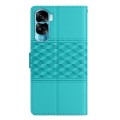 For Honor 90 Lite Diamond Embossed Skin Feel Leather Phone Case(Blue)