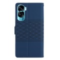 For Honor 90 Lite Diamond Embossed Skin Feel Leather Phone Case(Dark Blue)