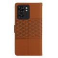 For Motorola Edge 40 Diamond Embossed Skin Feel Leather Phone Case(Brown)