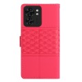 For Motorola Edge 40 Diamond Embossed Skin Feel Leather Phone Case(Red)